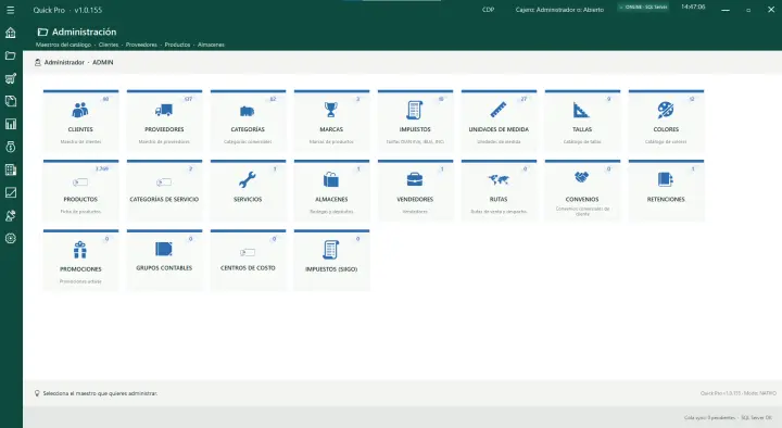 Administración completa
