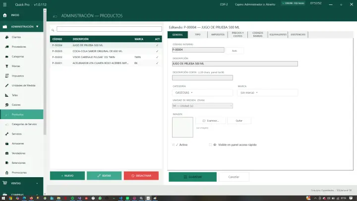 Ficha completa de producto