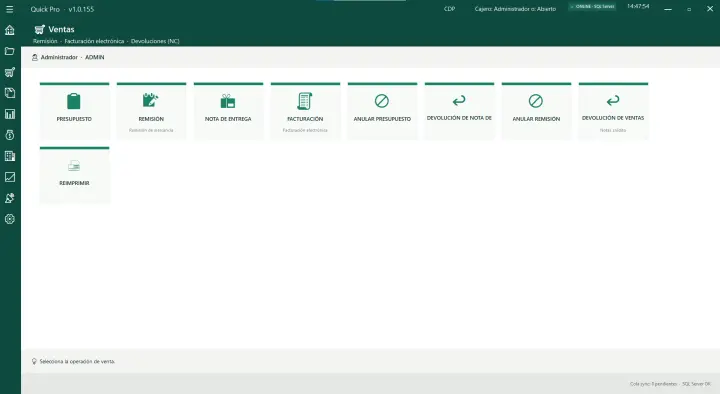 Ventas y devoluciones